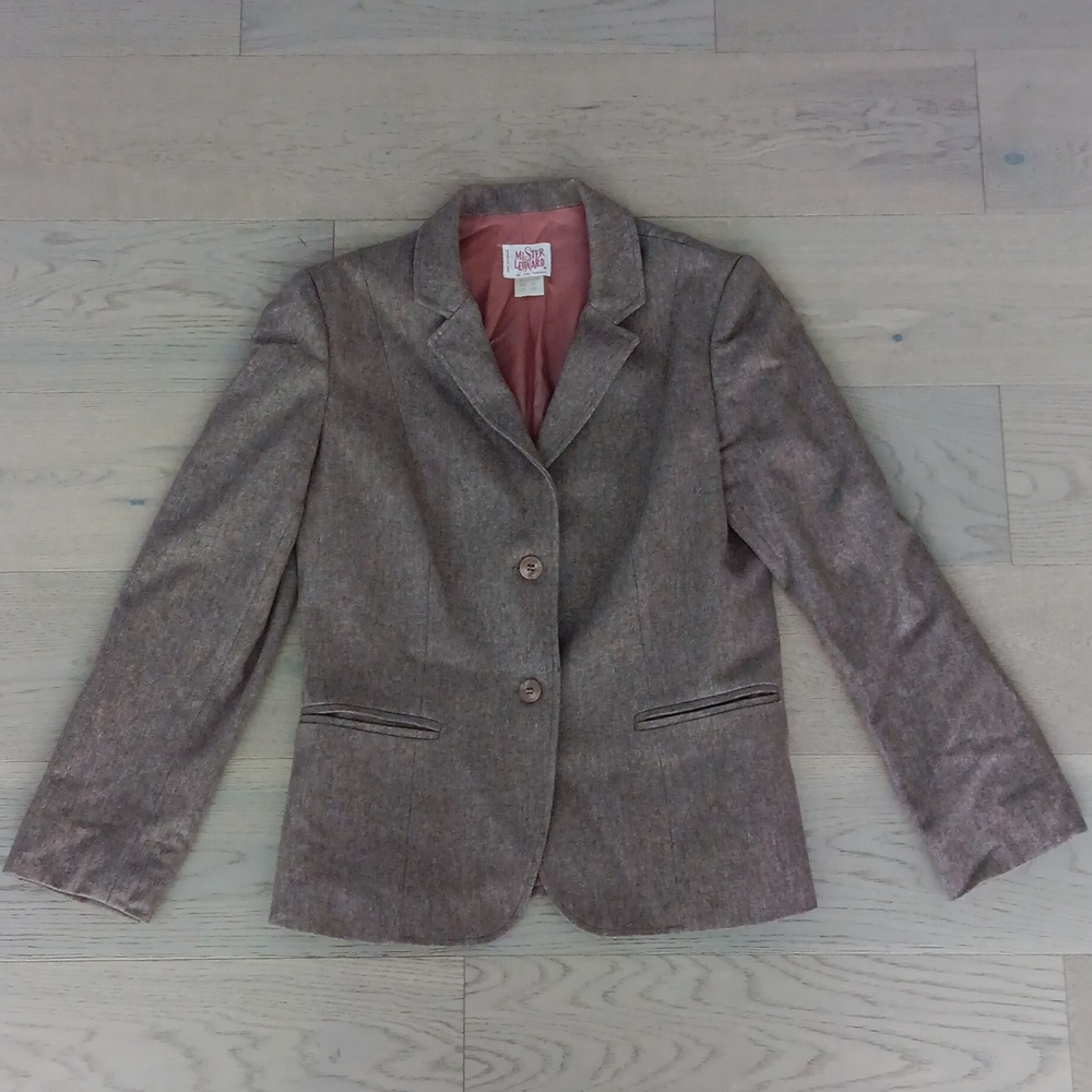 MR. LEONARD By Len Wasser Canada Wool Blazer Size 14